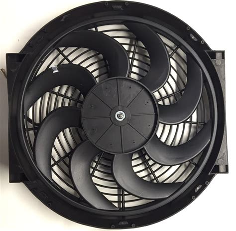 galleon pro comp   electric cooling automotive radiator fan  volt curved