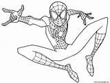 Spider Coloring Man Pages Printable Young Print sketch template