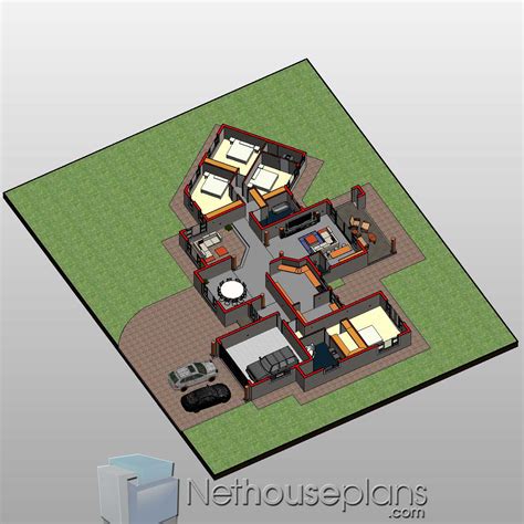 bedroom house plan south africa home designs nethouseplansnethouseplans