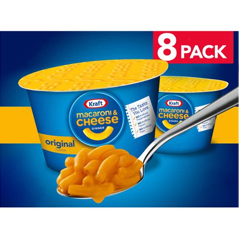 kraft original macaroni cheese easy microwavable dinner  ct box  oz cups walmartcom