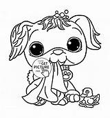 Coloring Pages Pet Littlest Shop Funny Animal Kids Puppy Lps Detroit Dog Printable Cuties Cat Print Wonderland Alice Color Getcolorings sketch template