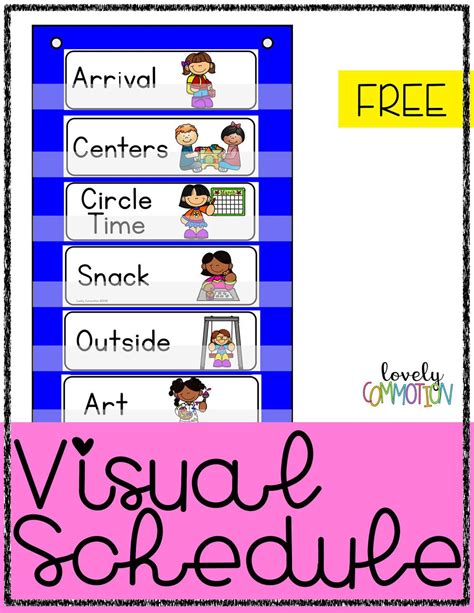 printable picture schedule  preschool  printable riset