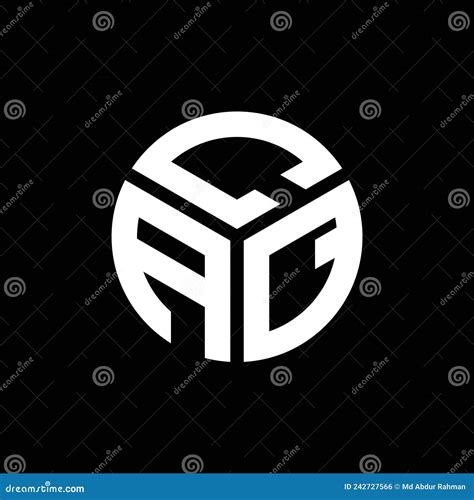 caq letter logo design  black background caq creative initials letter logo concept caq