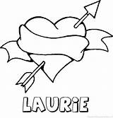 Laurie Naam Liefde Kleurplaten sketch template