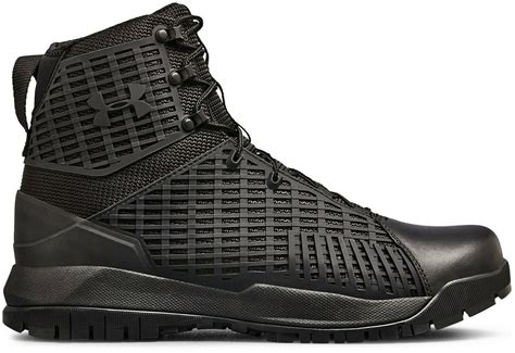 ua stryker side zip boot  armour mens tactical boots  black