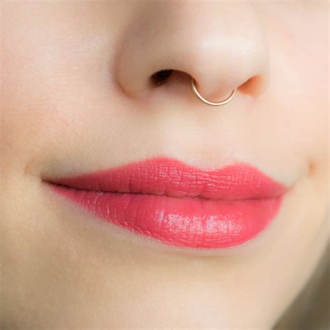 sale  septum ring  nose ring  gold septum thick etsy
