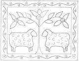 Punch Needle Printable Applique Hooking sketch template