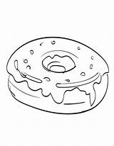Donut Coloring Pages Kids Food Donuts Printable Bestcoloringpagesforkids Sheets Popular sketch template