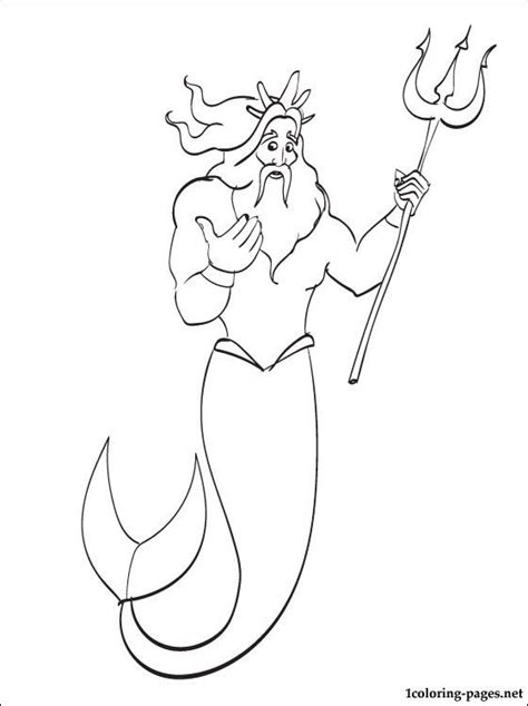 king triton coloring pages mermaid coloring pages mermaid coloring