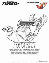 Turbo Coloring Printable Burn Sweeps4bloggers Pages sketch template