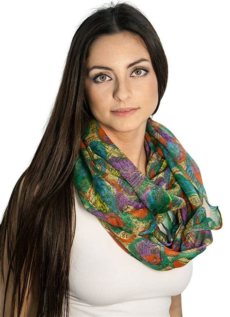 women s fashion style multi color all season infitiny scarfs seven