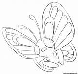 Coloring Pokemon Butterfree Pages Printable Color Lilly Gerbil Lineart Sheets Generation Deviantart Book Boys Cards Drawing Print Choose Board Info sketch template