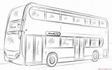Bus Decker Double Coloring Draw Drawing Pages Tour Step Printable Colouring Public Drawings Supercoloring Super Games Kids Tracing Dot sketch template