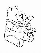 Winnie Pooh Line sketch template