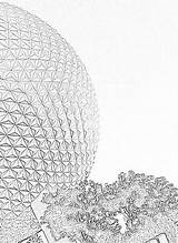 Disney Epcot Coloring Walt Filminspector Basically Experience Theme Park Part sketch template