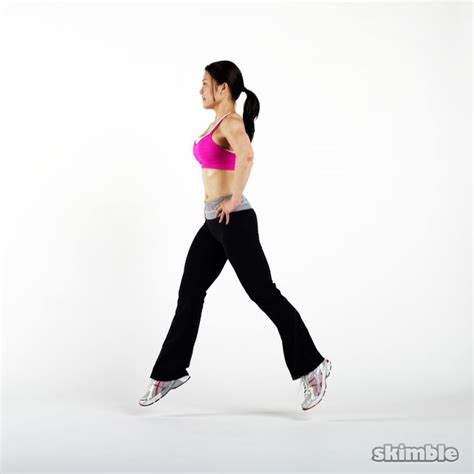 left split jumps exercise how to workout trainer by