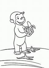Coloring Monkey Pages George Curious Banana Peel Coloring4free Print Eating Colouring Drawing Printable Kids Comments Last Getdrawings Parentune Books sketch template