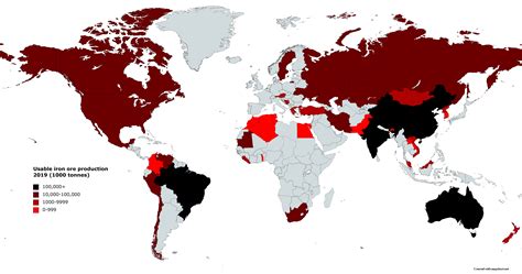 top iron ore producing countries  rmaps