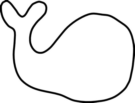 whale template clipart