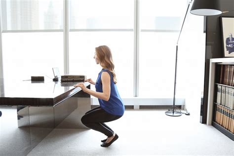 The Ultimate 10 Minute Office Workout Glamour