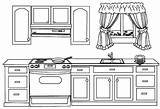 Dibujar Cocinas Habitaciones Amoblamiento Seleccionar sketch template