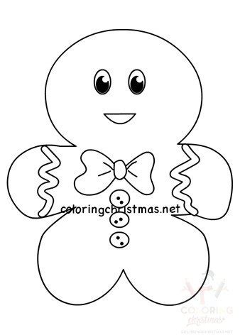 small gingerbread man coloring page coloring christmas