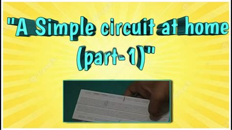 simple circuit  homepart  youtube