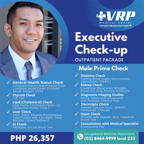 vrp medical centers executive check   healthcare packages