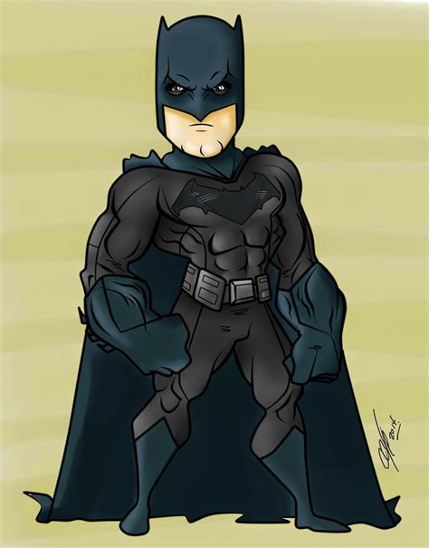 fun fan art cartoon version of batman v superman dawn