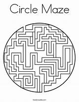 Circle Maze Coloring Built California Usa sketch template