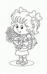 School Coloring Pages First Kids Back Printable Visit Preschool sketch template