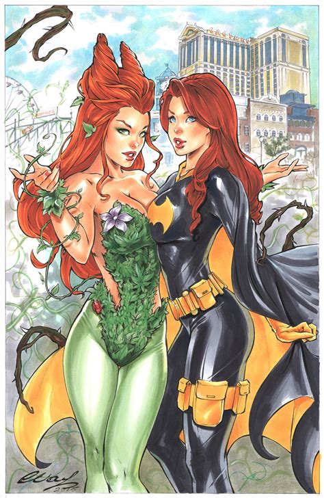 poison ivy and batgirl by elias