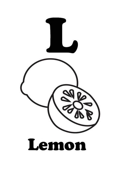 pin  lemon coloring pages