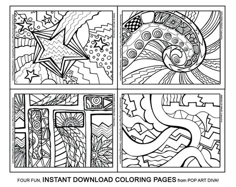 pin  art coloring pages
