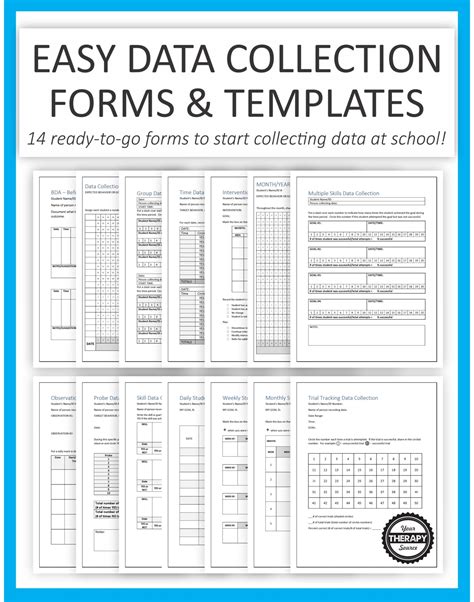 printable data collection sheets  iep goals printable form