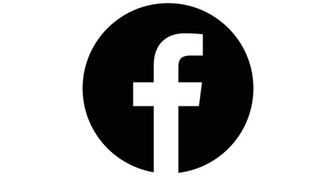 black facebook logo vector clipart