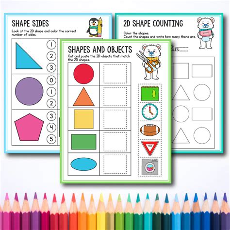 learning shapes preschool worksheet
