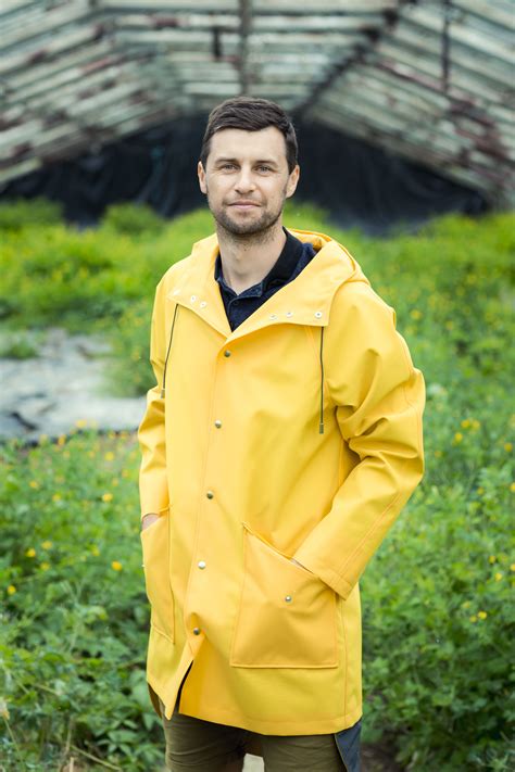 unisex yellow city raincoat identidade