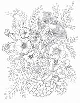 Coloring Pages Printable Color Relax Flower Floral Adult Para Mandalas Tealnotes Colouring Adults Colorear Bouquet Mandala Book Stress Printables Print sketch template