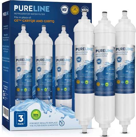 Pureline Gxrtqr Inline Water Filter Replacement Compatible With Ge