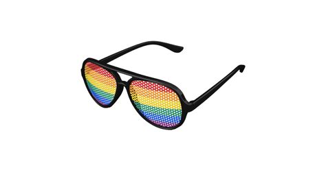 Gay Pride Aviator Sunglasses