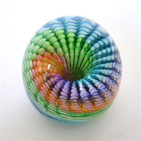 Rainbow Paperweight By April Wagner Art Glass Paperweight Artful Home