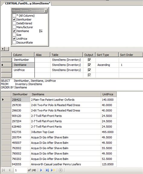 microsoft sql server lesson 18 sorting records