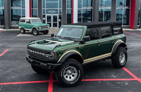 eruption green retro bronco build broncog  ford bronco bronco raptor forum news