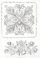 Rosemaling Pattern Patterns Norwegian Coloring Pages Embroidery Painting Folk Scandinavian Quilt Madalas Craft sketch template