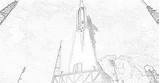 Coloring Nasa Pages Rockets Filminspector sketch template