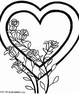 Shape Heart Coloring Pages Getdrawings sketch template