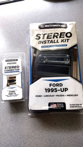 scosche fd fdsd ford stereo installation kit stereo connector bundle ebay