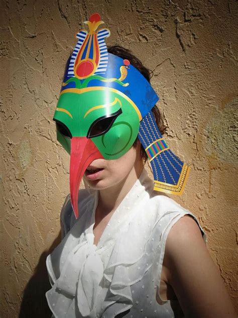 Thoth Mask Printable Masquerade Mask Egyptian Mask Mask Etsy