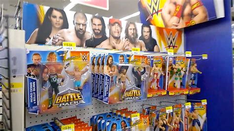 tommys toy travels  wwe display  walmart wrestlemania figs